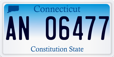 CT license plate AN06477