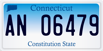 CT license plate AN06479