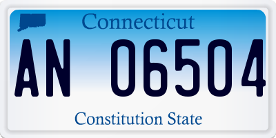 CT license plate AN06504