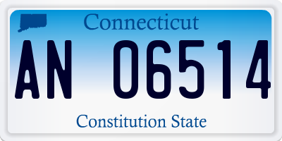 CT license plate AN06514