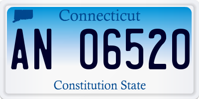 CT license plate AN06520