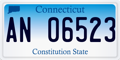 CT license plate AN06523