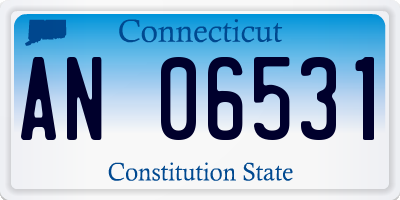 CT license plate AN06531