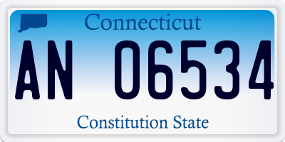 CT license plate AN06534