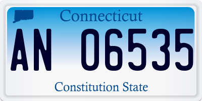 CT license plate AN06535