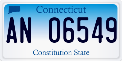 CT license plate AN06549
