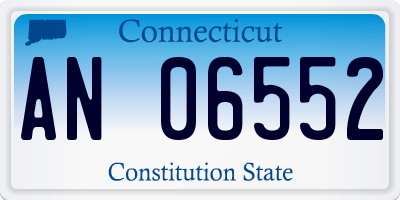 CT license plate AN06552