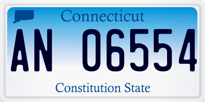 CT license plate AN06554