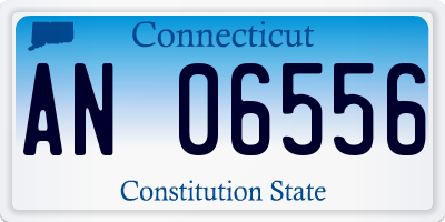 CT license plate AN06556