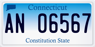 CT license plate AN06567