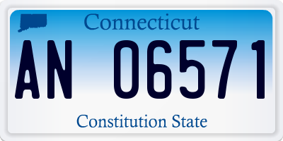 CT license plate AN06571