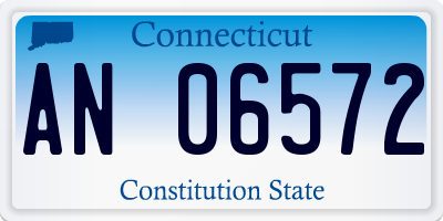 CT license plate AN06572