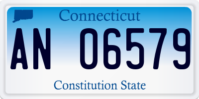 CT license plate AN06579