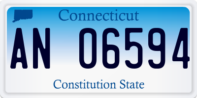 CT license plate AN06594