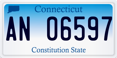 CT license plate AN06597