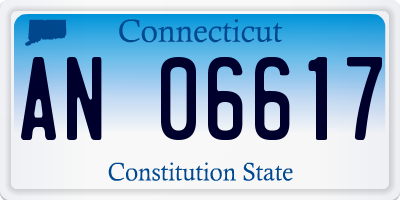 CT license plate AN06617