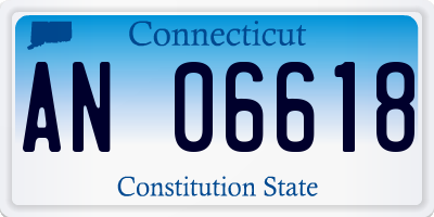 CT license plate AN06618