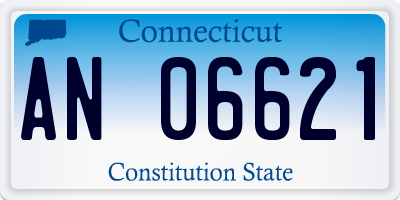 CT license plate AN06621