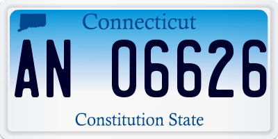 CT license plate AN06626
