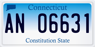 CT license plate AN06631