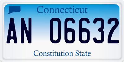 CT license plate AN06632