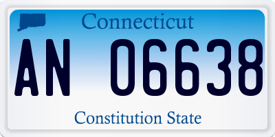 CT license plate AN06638
