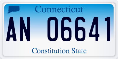 CT license plate AN06641