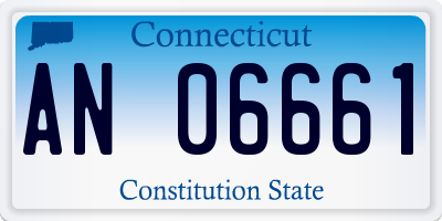 CT license plate AN06661