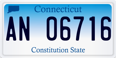 CT license plate AN06716