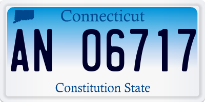 CT license plate AN06717