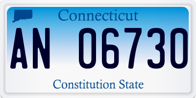 CT license plate AN06730