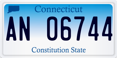 CT license plate AN06744