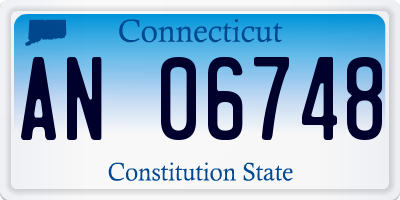 CT license plate AN06748