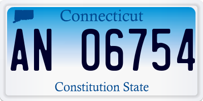 CT license plate AN06754