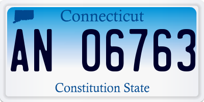 CT license plate AN06763
