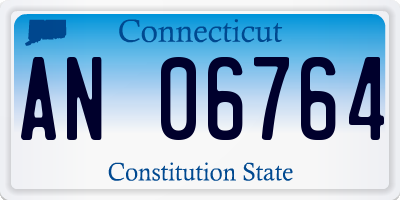 CT license plate AN06764