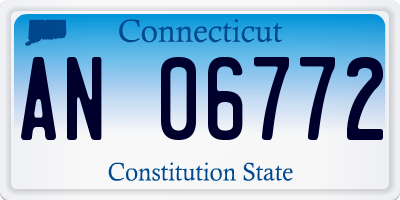 CT license plate AN06772