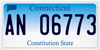 CT license plate AN06773