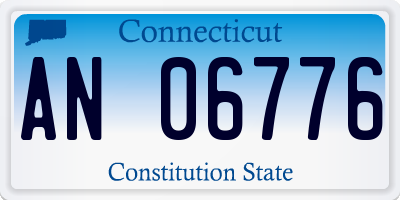 CT license plate AN06776
