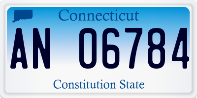 CT license plate AN06784