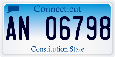 CT license plate AN06798