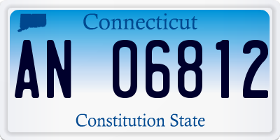 CT license plate AN06812