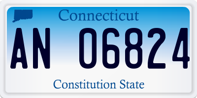 CT license plate AN06824