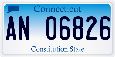 CT license plate AN06826