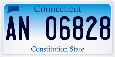 CT license plate AN06828
