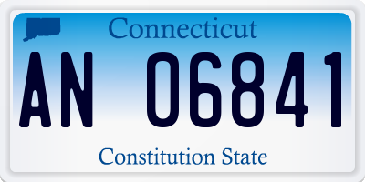 CT license plate AN06841