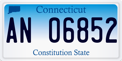 CT license plate AN06852