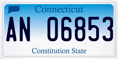 CT license plate AN06853