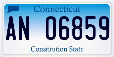 CT license plate AN06859