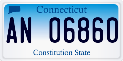 CT license plate AN06860